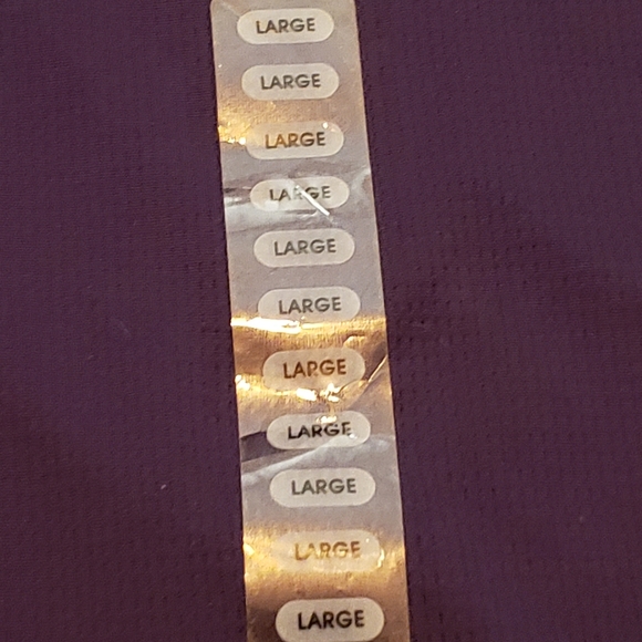 Kansas State University Men's Large Powercat polo NWT royal purple, white + - Picture 9 of 11